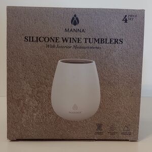 Manna Set of 4 Silicone Wine Tumblers
